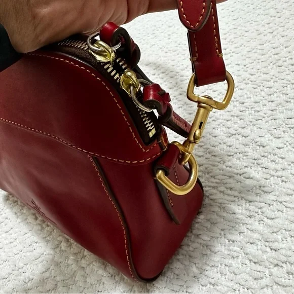 Dooney & Bourke Florentine Cameron Crossbody Red Leather - Picture 5 of 16